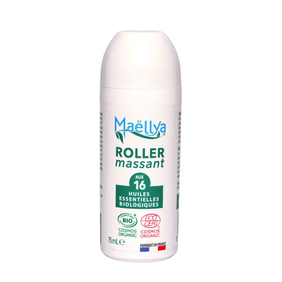 Roller massant aux 16 huiles essentielles BIO 