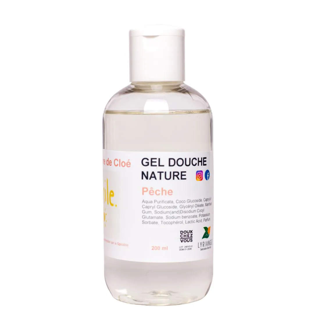 Gel douche 200ml "Le sourire de Cloé" - Pêche