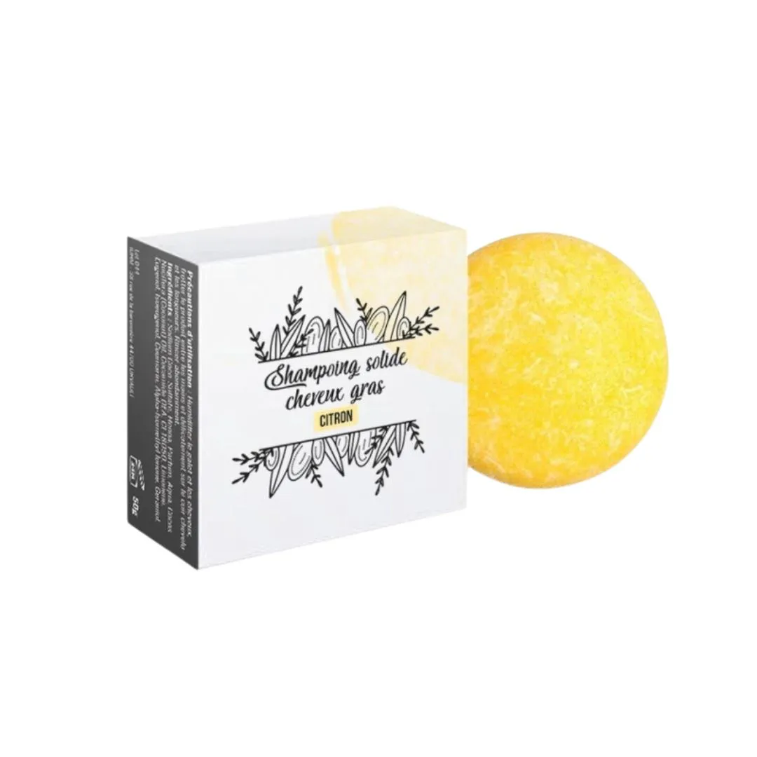 Shampoing solide cheveux gras - 50gr